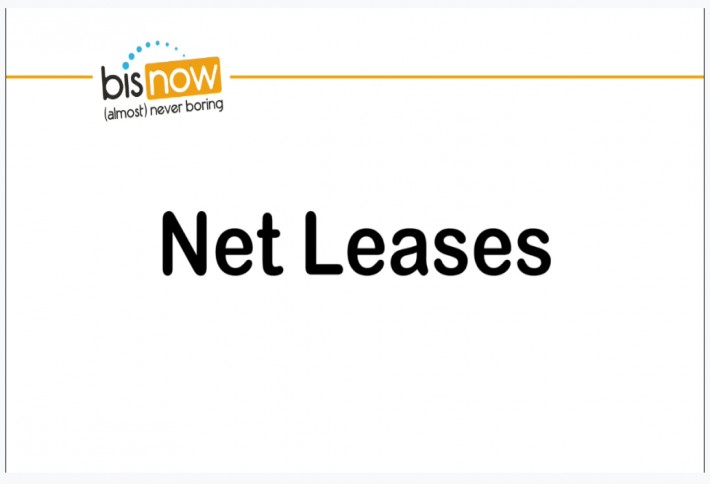 What does it mean if someone says their tenants are signed to a net lease?