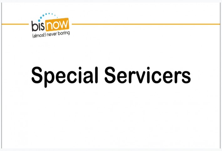 What is the difference between a normal servicer and a special servicer?
