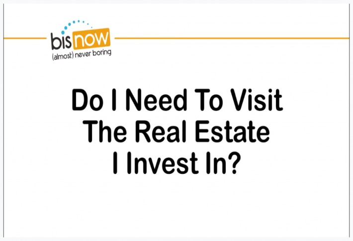 Why is it important to view property you invest in?