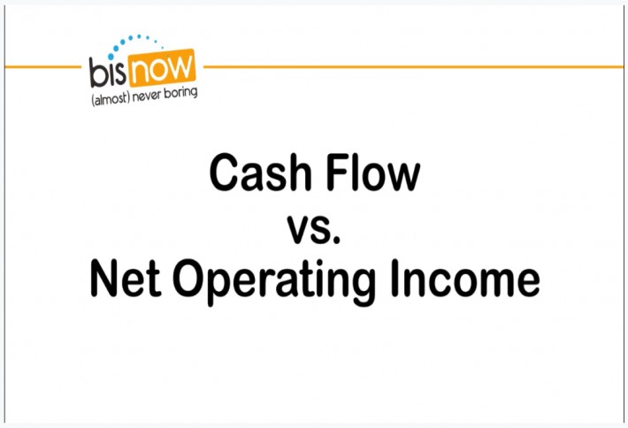 What is the difference between cash flow and net operating income?