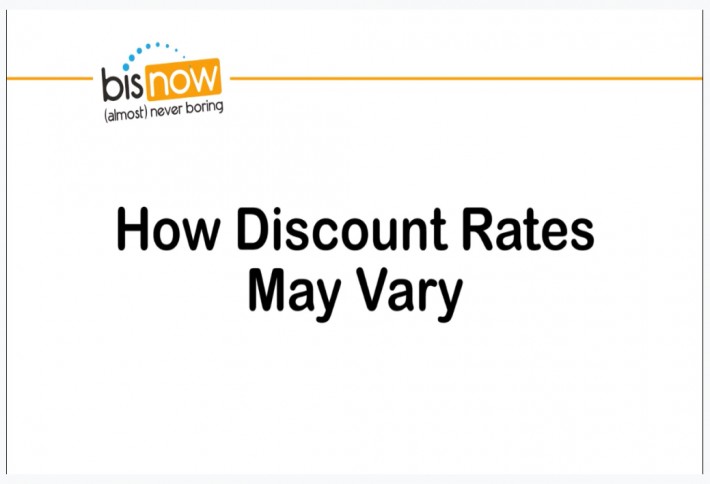 Why might the discount rate change over the course of an investment?