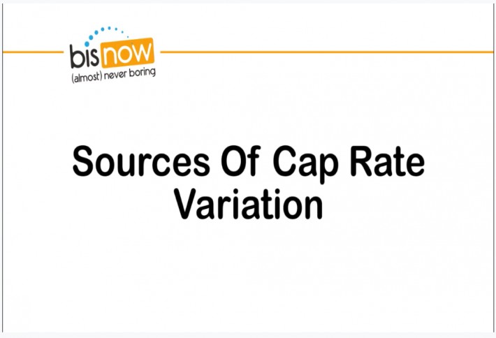 Cap rate variation on paper is primarily due to fluctuation of what?