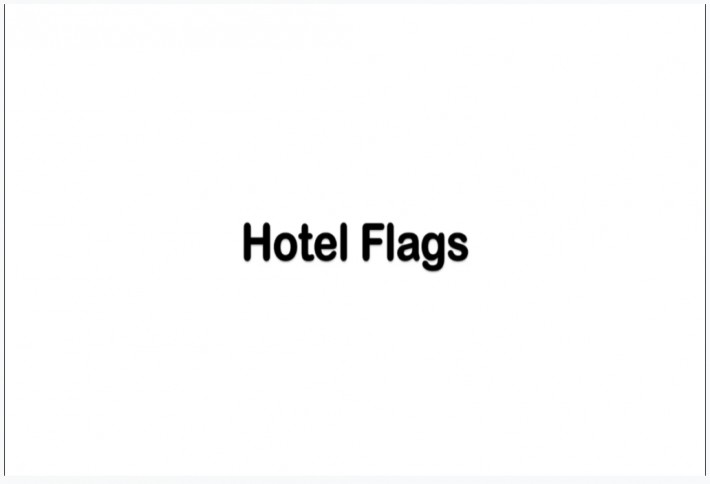 What is the point of flagging your hotel?