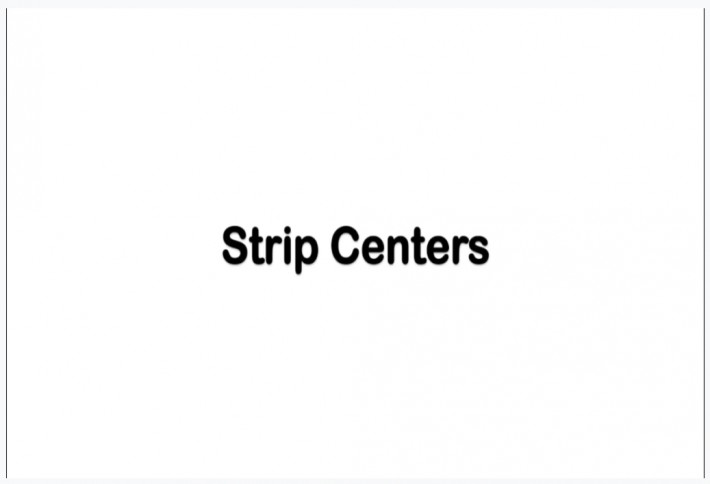 What is the appeal of a strip center?